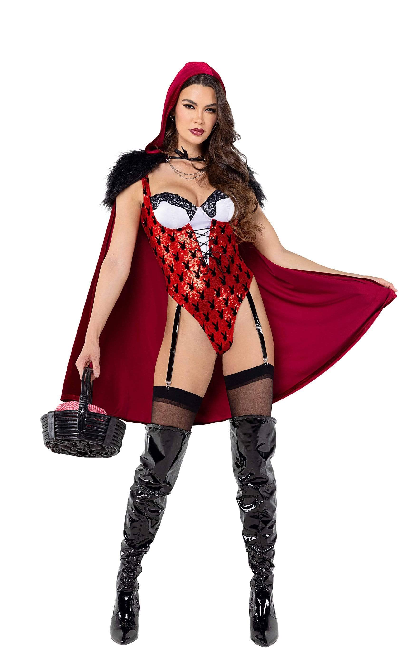 2pc Playboy Enchanted Forest Riding Hood Halloween Cosplay Costume