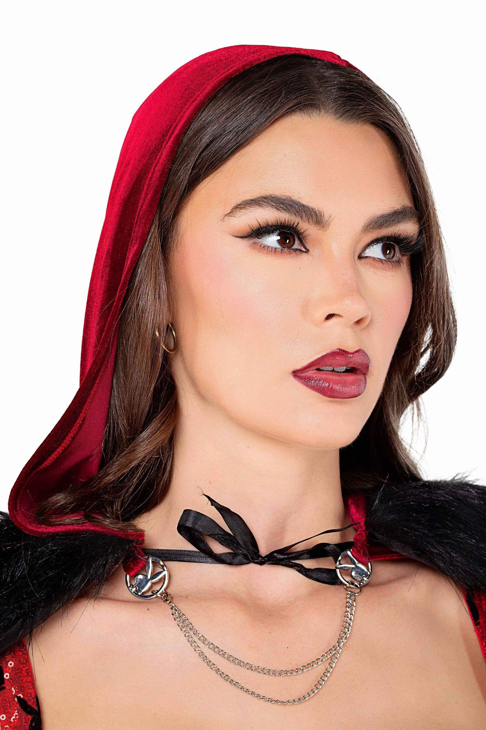2pc Playboy Enchanted Forest Riding Hood Halloween Cosplay Costume - Image 3