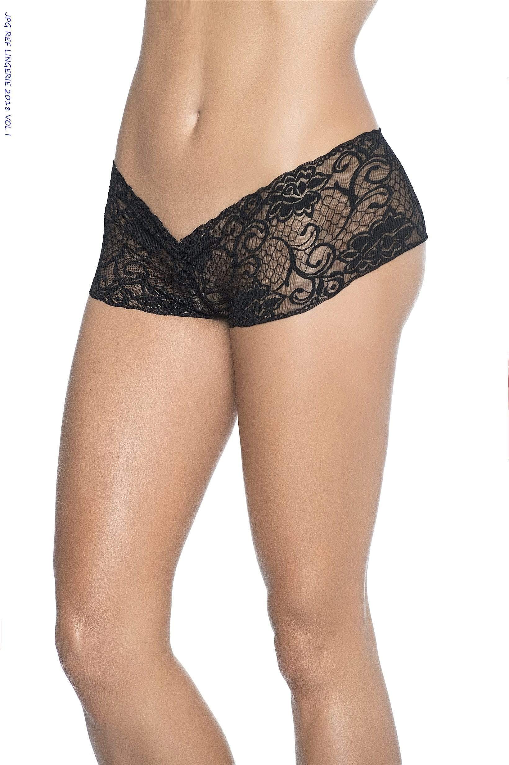 Turquoise Peek-a-Boo Crotchless Boyshort Panty Lingerie (Many Colors Available) - Image 11