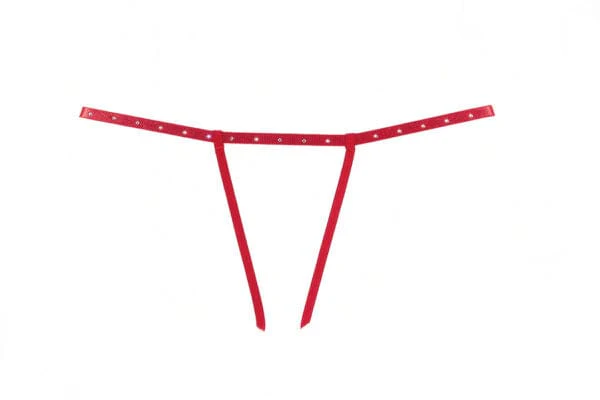 Red Edgy Strappy Madelyn Baby Doll Lingerie - Image 3