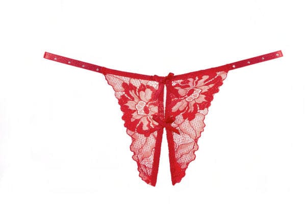 Red Edgy Strappy Madelyn Baby Doll Lingerie - Image 4