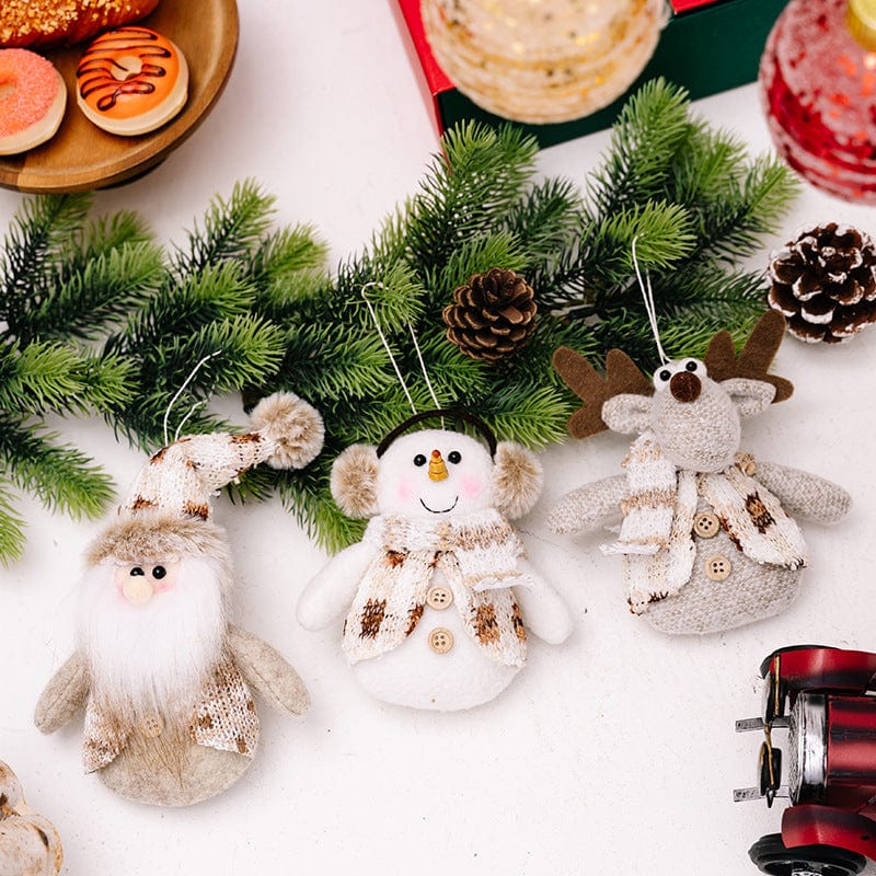 Santa Snowman Reindeer Hanging Ornament - Image 3