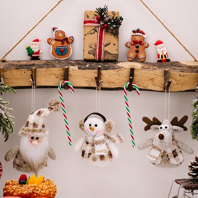 Santa Snowman Reindeer Hanging Ornament - Image 5
