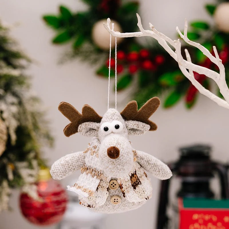 Santa Snowman Reindeer Hanging Ornament - Image 6