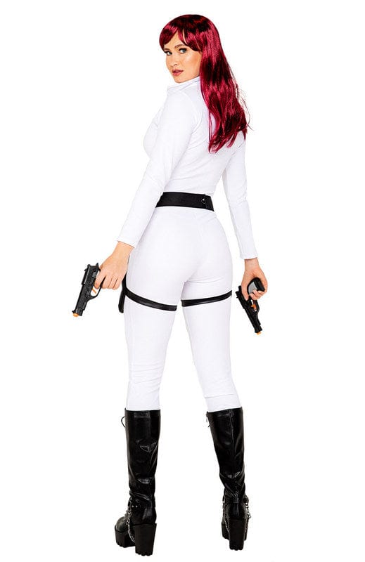 Sexy 2pc Black Ops Spy Halloween Cosplay Costume - Image 2