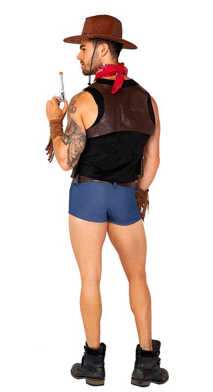 Sexy 7pc Showdown Cowboy Halloween Cosplay Costume - Image 2