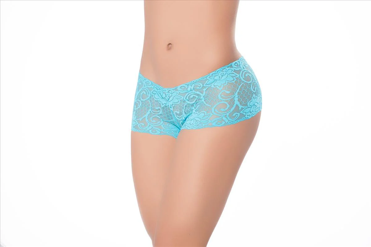 Black Ultra Soft Stretch Lace Boy Short (Many Colors Available) - Image 5
