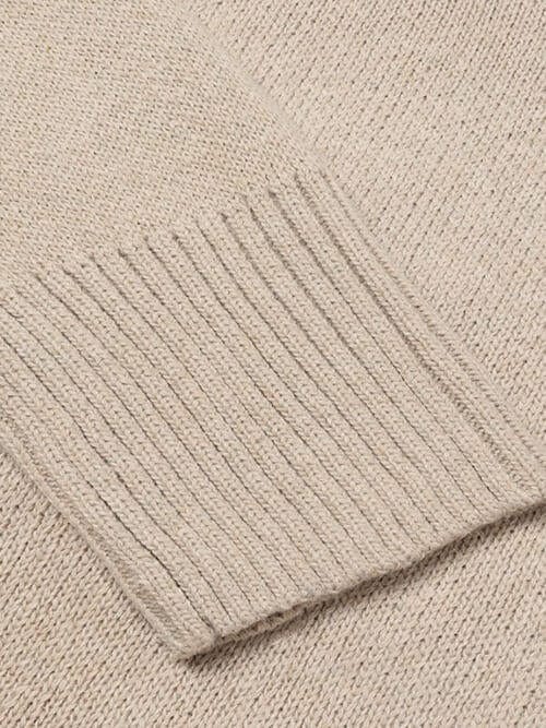 V-Neck Long Sleeve Knit Top - Image 11