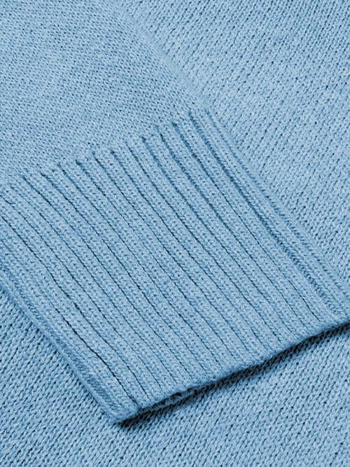 V-Neck Long Sleeve Knit Top - Image 26