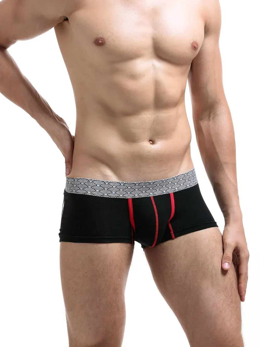 Men's White Opera Mask Boxer Brief Short Trunk Underwear - Image 4
