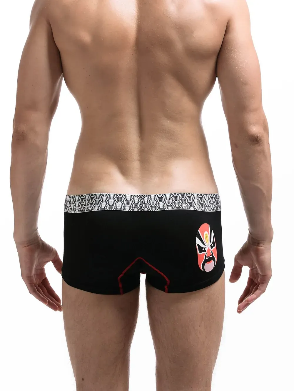 Men's White Opera Mask Boxer Brief Short Trunk Underwear - Image 5