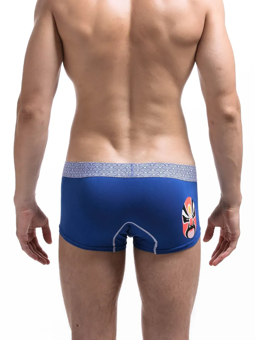 Men's White Opera Mask Boxer Brief Short Trunk Underwear - Image 6