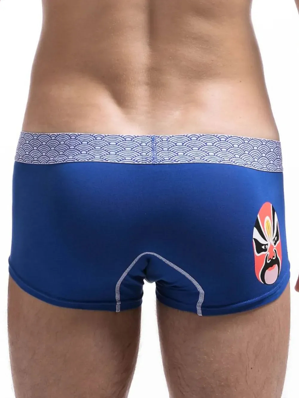 Men's White Opera Mask Boxer Brief Short Trunk Underwear - Image 7